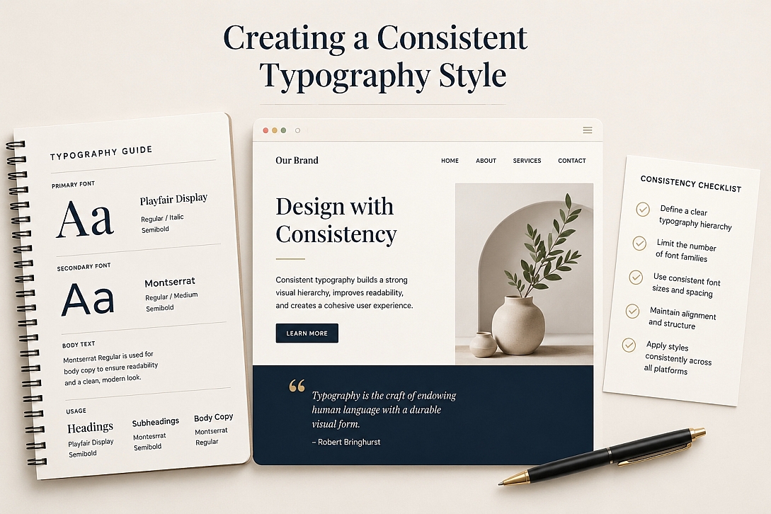 creating a consistent typography style