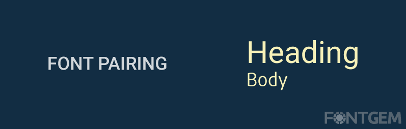 elements of typography font pairing