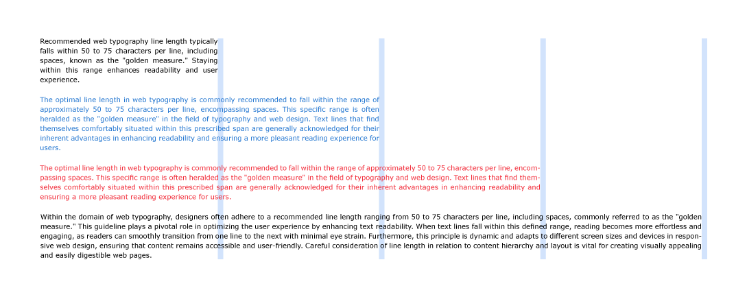 Making text easy to read