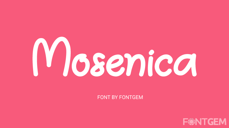 mosenica font by fontgem