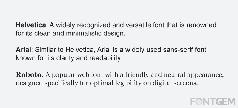 perfect typeface sans serif fonts