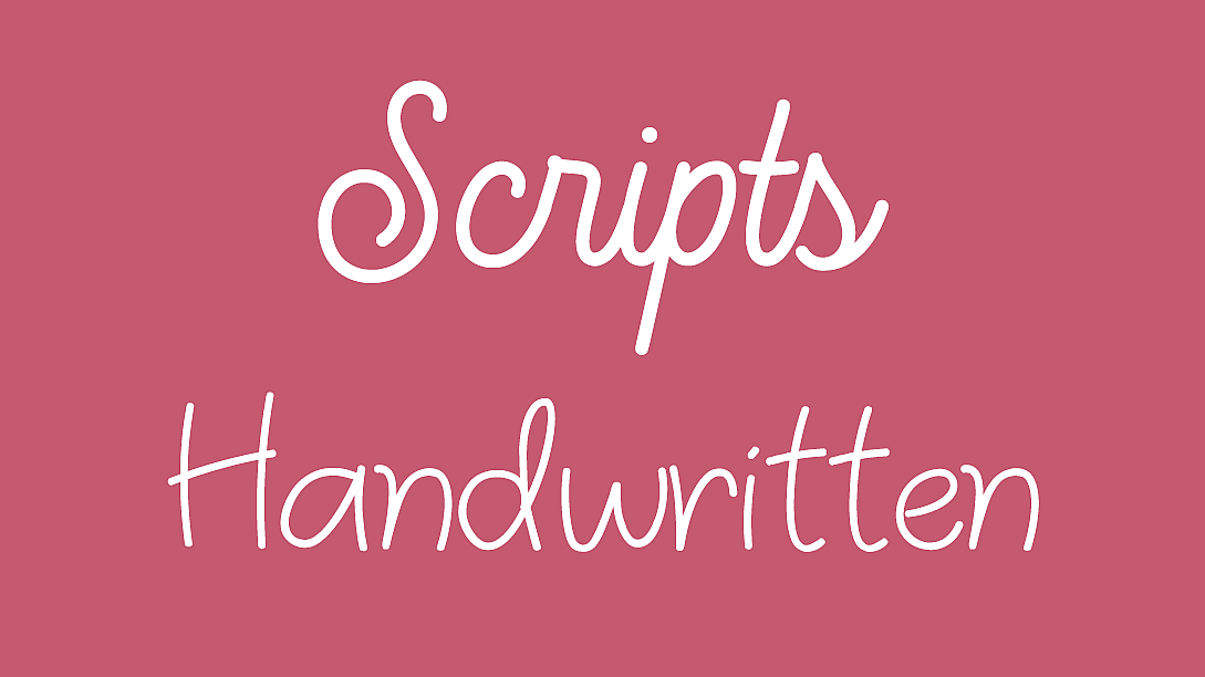 script cursive vs handwritten