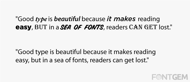 Too Many Fonts